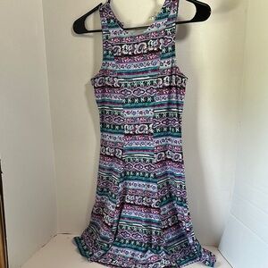 Mudd blue and purple sleeveless dress size small